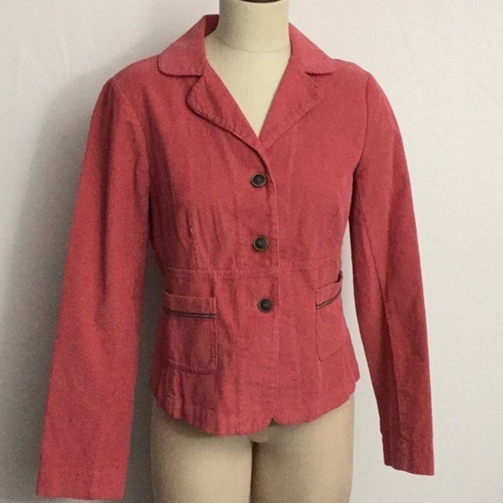 NWT Antro Tiny Corduroy Blazer Pink Sz XL runs SM